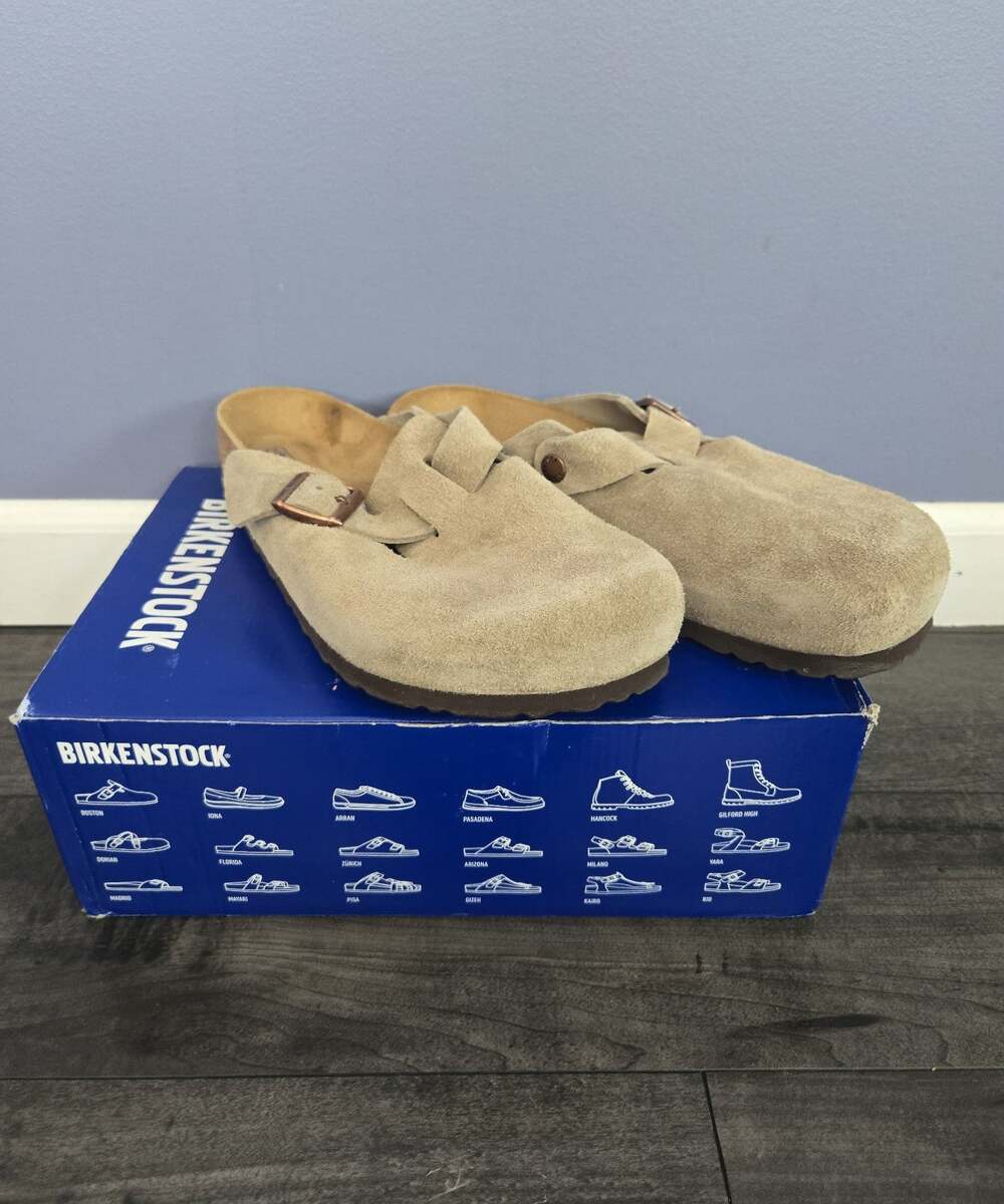 ** New Birkenstock Boston taupe size 42 soft footbed
